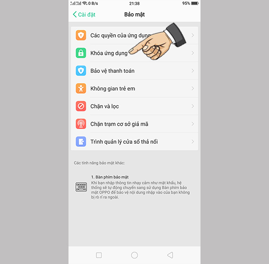 V&agrave;o kh&oacute;a app